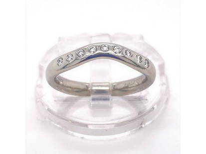 Tiffany & Co Elsa Peretti Diamond Curved Wedding Band Ring 3 MM in Platinum: Tiffany & Co Elsa Peretti Diamond Curved Wedding Band Ring 3 MM in Platinum SKU: RBJ203737036488-E Brand: Tiffany & Co. Condition: Pre-Owned Model: 203737036488-E More Details: Item