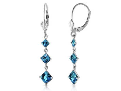 4.79 CTW 14K Solid White Gold For No Reason Blue Topaz Earrings: 4.79 CTW 14K Solid White Gold For No Reason Blue Topaz Earrings SKU: RBJ1541-W Brand Condition: Never Worn Metal: White Gold Size and Fit: 0.28in (7.1mm) 1.96in (49.8mm) More