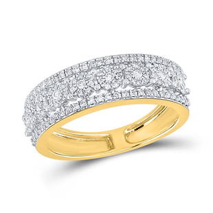 14kt Yellow Gold Womens Round Diamond Band Ring 1/3 Cttw: 14kt Yellow Gold Womens Round Diamond Band Ring 1/3 Cttw Metal Type14kt Yellow Gold Item NumberGDI855982 StyleBandsRing SizeRing size selectableCarats Total Weight *1/3 Ct.t.w.Primary