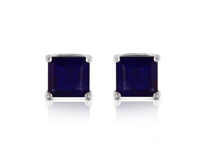 2.9 CTW 14K Solid White Gold Someone You Love Sapphire Earrings: 2.9 CTW 14K Solid White Gold Someone You Love Sapphire Earrings SKU: RBJ4331-W Brand: Fine Jewelry Condition: Never Worn Metal: White Gold More Details: Features:Gender: