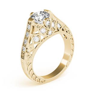 Natural 2.2 CTW Diamond Engagement Ring 14K Yellow Gold: Natural 2.2 CTW Diamond Engagement Ring 14K Yellow Gold Category: White Gold Engagement Rings Style: Antique Art Deco Audience: For Women Ring Resizable: Yes Metal Type: 14K Yellow