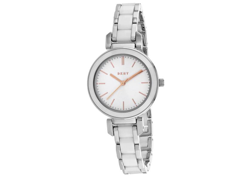 DKNY Womens Minetta: DKNY Womens Minetta SKU: RBJNY2588-39B2A Brand: DKNY Condition: Never Worn More Details: Stainless steel case, Stainless steel bracelet, White dial, Quartz movement,Scratch resistant mineral, Water re