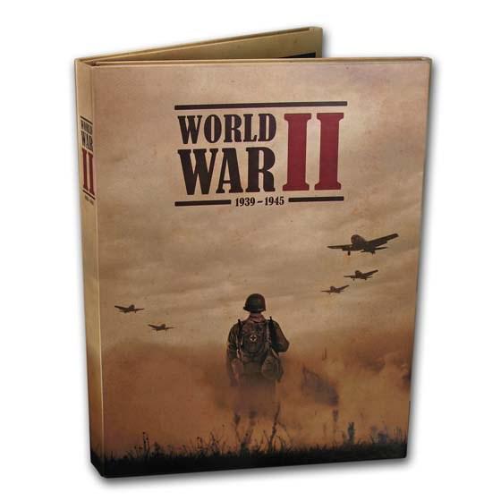 1939-1945 World War II 15 Piece Collection: 1939-1945 World War II 15 Piece Collection Product ID: RBG188408 Year: 1939 Grade: Average Circulated Grade Service: None Denomination: Varies Mint Mark: Not Shown Metal Content: 0 troy o