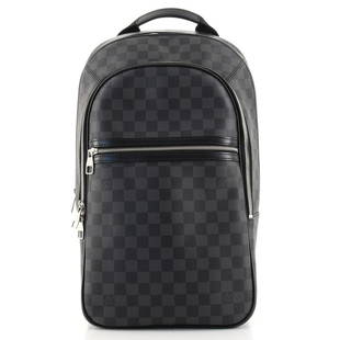 Louis Vuitton Michael NM Backpack Damier Graphite: Louis Vuitton Michael NM Backpack Damier Graphite RBJ no: HB.LV.MIC.DG Item No: 118037/106 Brand Code: BA4196 SIZE AND FIT: 10.5"W x 18"H x 6.5"D, 1.5" handle drop, 13.5-15" strap drop 