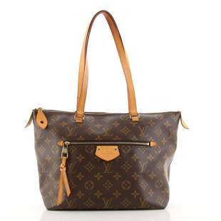 Louis Vuitton Iena Tote Monogram Canvas PM: Louis Vuitton Iena Tote Monogram Canvas PM Exterior Color: Brown Interior Color: Red Exterior Material: Canvas (Coated) Interior Material: Fabric Hardware Color: Gold Accessories: