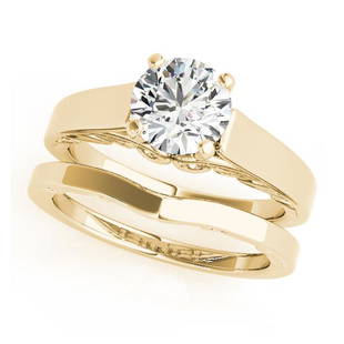 Natural 1.3 CTW Diamond Engagement Ring SET 18K Yellow Gold: Natural 1.3 CTW Diamond Engagement Ring SET 18K Yellow Gold Category: Yellow Gold Engagement Rings Style: Solitaire Vintage Audience: For Women Ring Resizable: Yes Metal Type: 18K