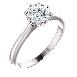 Natural 1.57 CTW Round Cut 8 Prong Diamond Engagement Ring 18KT White Gold: Natural 1.57 CTW Round Cut 8 Prong Diamond Engagement Ring 18KT White Gold Manufacturer's Suggested Retail Price: $ 28300.00 Center Stone Type: Diamond Center Stone QTY: 1 Center Stone CTW: 1.52