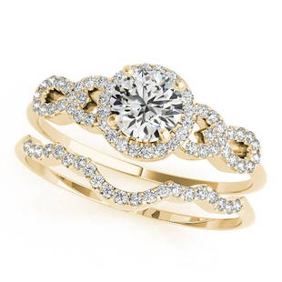 Natural 1.5 CTW Diamond Engagement Ring SET 18K Yellow Gold: Natural 1.5 CTW Diamond Engagement Ring SET 18K Yellow Gold Category: Halo Engagement Rings Style: Unique Halo Audience: For Women Ring Resizable: Yes Metal Type: 18K Yellow Gold 
