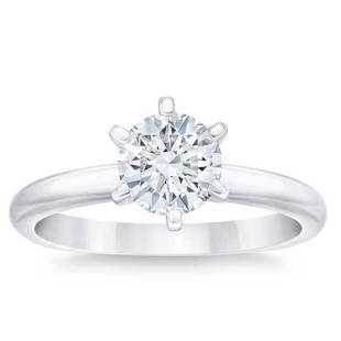 Natural 2 CT Diamond Solitaire Ring 18K White Gold: Natural 2 CT Diamond Solitaire Ring 18K White Gold Manufacturer's Suggested Retail Price: $37000.00 Centerstone : 1 Round Cut Diamond @ 2 CT Centerstone Clarity: VS2 Centerstone Color: I 