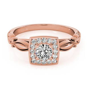 Natural 2.16 CTW Diamond Engagement Ring 18K Rose Gold: Natural 2.16 CTW Diamond Engagement Ring 18K Rose Gold Category: Rose Gold Engagement Rings Style: Vintage Halo Audience: For Women Ring Resizable: Yes Metal Type: 18K Rose Gold 