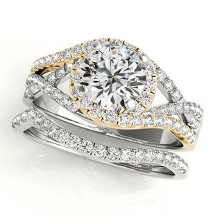 Natural 1.68 CTW Diamond Engagement Ring SET 18K Yellow Gold: Natural 1.68 CTW Diamond Engagement Ring SET 18K Yellow Gold Category: Affordable Engagement Rings Style: Multirow Side Stone Audience: For Women Ring Resizable: Yes Metal Type: 18K