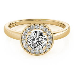 Natural 1.8 CTW Diamond Engagement Ring 18K Yellow Gold: Natural 1.8 CTW Diamond Engagement Ring 18K Yellow Gold Category: Halo Engagement Rings Style: Vintage Halo Audience: For Women Ring Resizable: Yes Metal Type: 18K Yellow Gold 
