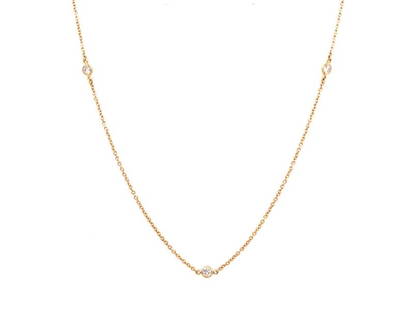 Tiffany And Co. Elsa Peretti Diamond By The Yard Necklace: Tiffany And Co. Elsa Peretti Diamond By The Yard Necklace SKU: RBJsf785_6552820547687 Brand: Tiffany & Co. Condition: Pre-Owned Note: All Sales are final. Need more pics? Please do not