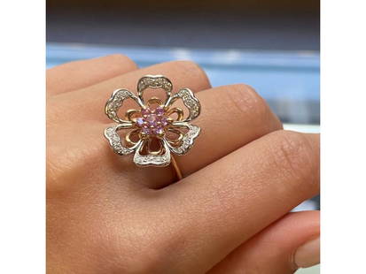 Luca Carati 18k Rose & White Gold Diamond Pink Sapphire Cocktail Ring: Luca Carati 18k Rose & White Gold Diamond Pink Sapphire Cocktail Ring SKU: RBJ133837602945-E Brand: Cartier Condition: Never Worn Model: 133837602945-E Note: All Sales are final. Need
