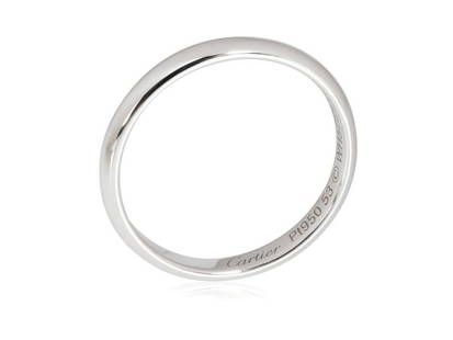 Cartier 1895 Band In 950 Platinum: Cartier 1895 Band In 950 Platinum SKU: RBJ255218543521-E Brand: Cartier Condition: Pre-Owned Metal: Platinum Model: 255218543521-E Note: All Sales are final. Need more pics? Please