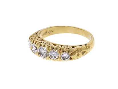 Fire Diamond Yellow Gold Wedding Band Ring: Fire Diamond Yellow Gold Wedding Band Ring SKU: RBJ382-351-6788-01C9A Condition: Pre-Owned Metal: Yellow Gold Stone: Diamond Note: All Sales are final. Need more pics? Please do not