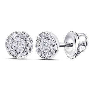 14kt White Gold Womens Princess Diamond Cluster Earrings 1/6 Cttw: 14kt White Gold Womens Princess Diamond Cluster Earrings 1/6 Cttw Metal Type14kt White Gold Item Number112168 StyleClustersCarats Total Weight *1/6 Ct.t.w.Primary Gem