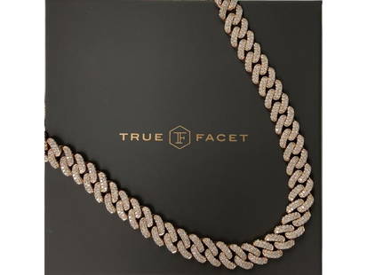 14K Rose Gold Mens 20.37ct Diamond Link Necklace: 14K Rose Gold Mens 20.37ct Diamond Link Necklace SKU: RBJ14KROSEGOL-5FCA62033BD3F Condition: Never Worn Final Sale: THIS ITEM IS FINAL SALE AND NOT RETURNABLE. Note: All Sales are final.