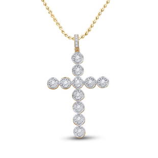 10kt Yellow Gold Mens Round Diamond Cross Charm Pendant 5/8 Cttw: 10kt Yellow Gold Mens Round Diamond Cross Charm Pendant 5/8 Cttw Metal Type10kt Yellow Gold Item NumberGDI880715 StyleCrossesCarats Total Weight *5/8 Ct.t.w.Primary Gem