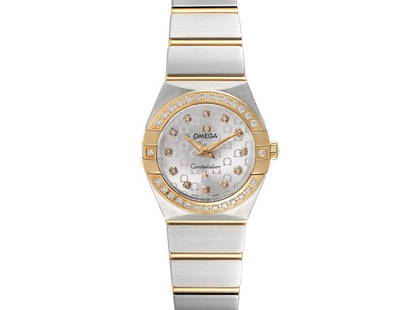 Omega Constellation Steel Yellow Gold Diamond Watch 123.25.24.60.52.001: Omega Constellation Steel Yellow Gold Diamond Watch 123.25.24.60.52.001 SKU: RBJ33619-34CB0 Brand: Omega Condition: Pre-Owned Note: All Sales are final. Need more pics? Please do not
