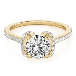 Natural 2.03 CTW Diamond Engagement Ring 18K Yellow Gold: Natural 2.03 CTW Diamond Engagement Ring 18K Yellow Gold Category: White Gold Engagement Rings Style: Contemporary Halo Audience: For Women Ring Resizable: Yes Metal Type: 18K Yellow