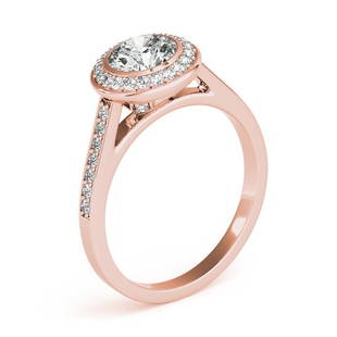 Natural 1.95 CTW Diamond Engagement Ring 14K Rose Gold: Natural 1.95 CTW Diamond Engagement Ring 14K Rose Gold Category: Affordable Engagement Rings Style: Bezel Halo Audience: For Women Ring Resizable: Yes Metal Type: 14K Rose Gold 