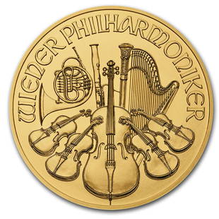 2020 Austria 1/10 oz Gold Philharmonic BU: 2020 Austria 1/10 oz Gold Philharmonic BU Product ID: 201702 Year: 2020 Grade: Brilliant Unc Grade Service: None Denomination: 10 Euro Mint Mark: Not Shown Metal Content: 0.1 troy oz Purity: