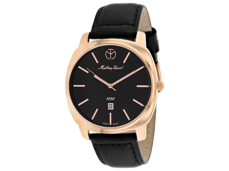 Mathey Tissot Mens Smart: Mathey Tissot Mens Smart SKU: RBJH6940PN-39B2A Brand: Mathey Tissot Condition: Never Worn Stainless steel case, Leather strap, Black dial, Quartz movement, Scratchresistant sapphire, Water resistant u