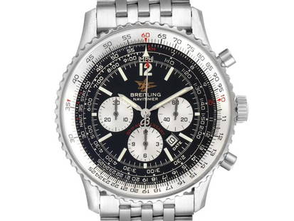Breitling Navitimer 50th Anniversary Black Dial Mens Watch: Breitling Navitimer 50th Anniversary Black Dial Mens Watch SKU: RBJ33860-34CB0 Brand: Breitling Condition: Pre-Owned Breitling Navitimer 50th Anniversary Black Dial Mens Watch .Self-winding