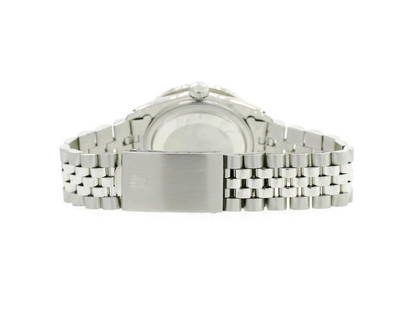 Rolex Datejust 36mm Steel Watch With 3.3CT Diamond Bezel/White Pearl Dial: Rolex Datejust 36mm Steel Watch With 3.3CT Diamond Bezel/White Pearl Dial SKU: RBJ254688544394-E Brand: Rolex Condition: Pre-Owned Model: Datejust Item Specifics:Bezel: Custom Genuine Diamond