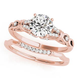 Natural 1.82 CTW Diamond Engagement Ring 14K Rose Gold: Natural 1.82 CTW Diamond Engagement Ring 14K Rose Gold Category: Vintage Engagement Rings Style: Vintage Audience: For Women Ring Resizable: Yes Metal Type: 14K Rose Gold Metal