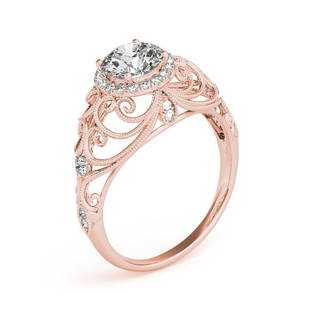 Natural 1.9 CTW Diamond Engagement Ring 18K Rose Gold: Natural 1.9 CTW Diamond Engagement Ring 18K Rose Gold Category: Yellow Gold Engagement Rings Style: Vintage Halo Audience: For Women Ring Resizable: Yes Metal Type: 18K Rose Gold 