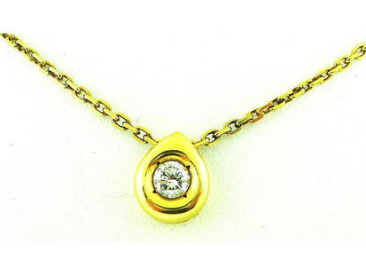 18k Yellow Gold .38ct Diamond Slider 16" Necklace: 18k Yellow Gold .38ct Diamond Slider 16" Necklace SKU: RBJ173866912784-E Condition: Pre-Owned Metal: Yellow Gold Stone: Diamond Model: 173866912784-E Size and Fit: Length: 16" Item