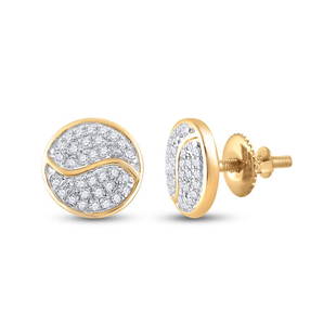 10kt Yellow Gold Womens Round Diamond Circle Earrings 1/4 Cttw: 10kt Yellow Gold Womens Round Diamond Circle Earrings 1/4 Cttw Metal Type10kt Yellow Gold Item NumberGDI13426 StyleCirclesCarats Total Weight *1/4 Ct.t.w.Primary Gem TypeDiamondPrimary