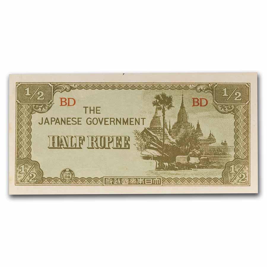 Fall of Rangoon Japanese Invasion of Burma 5-Note Set: Fall of Rangoon Japanese Invasion of Burma 5-Note Set SKU: 246804 Year: Varies Grade: Average Circulated Grade Service: Other Denomination: Varies Mint Mark: N/A - Not Available Metal Con