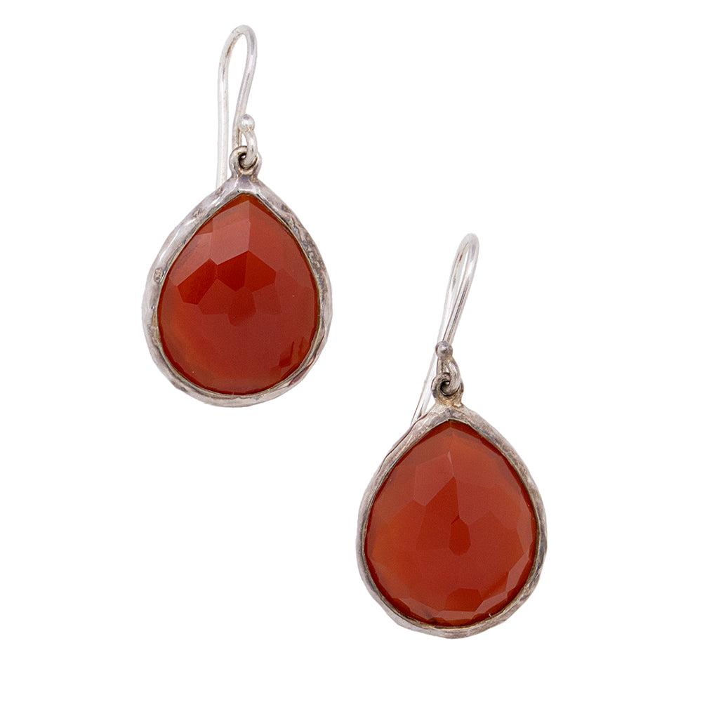 Ippolita Sterling Silver Quartz Teardrop Wonderland Earrings: Ippolita Sterling Silver Quartz Teardrop Wonderland Earrings Condition Quality: Good Color: Red/Silver Material: Quartz/Sterling Silver Width: 0.5 in. Item Condition: Pre Owned SKU: SHF-19615