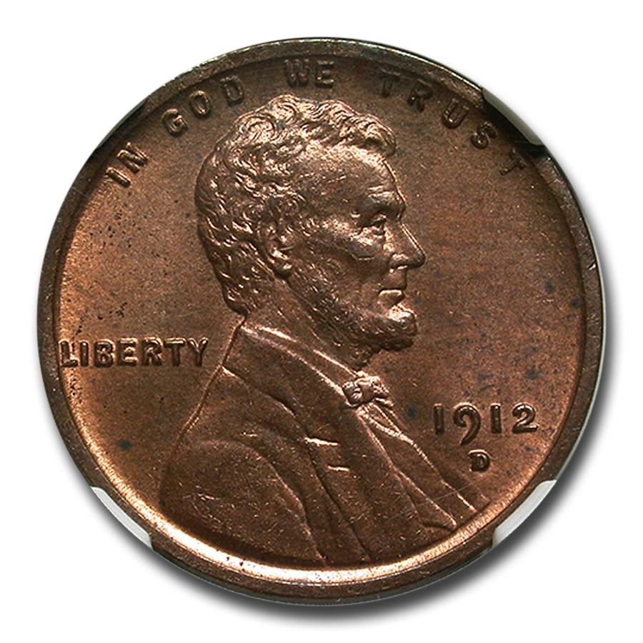 1912-D Lincoln Cent MS-63 NGC (Red/Brown): 1912-D Lincoln Cent MS-63 NGC (Red/Brown) Product ID: 253255 Year: 1912 Grade Service: NGC Denomination: $0.01 Metal Content: 0 troy oz Purity: None Diameter: 19 mm