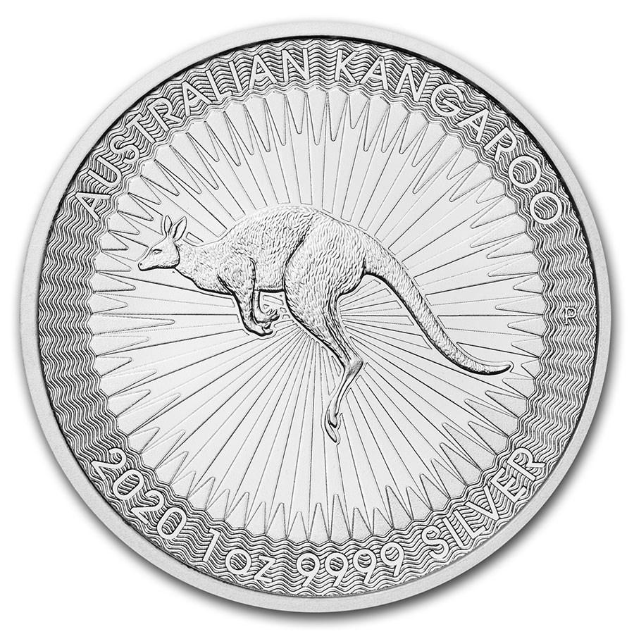 2020 Australia 1 oz Silver Kangaroo BU: 2020 Australia 1 oz Silver Kangaroo BU Product ID: 198520 Year: 2020 Grade: Brilliant Unc Grade Service: None Denomination: $1.00 Mint Mark: P - Perth Metal Content: 1 troy oz Pu