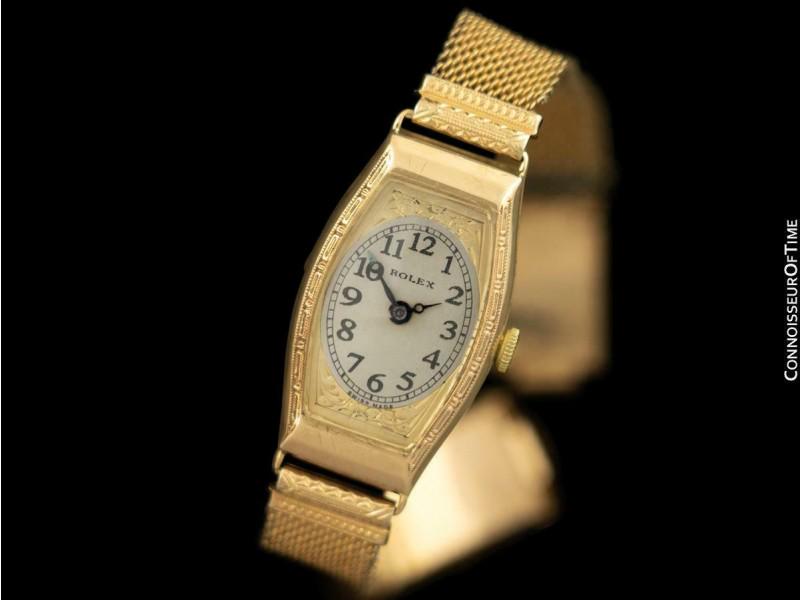1930'S ROLEX Art Nouveau Ladies 9K Rose Gold Watch - Rare: 1930'S ROLEX Art Nouveau Ladies 9K Rose Gold Watch - Rare Product Code: 374053548897-E Brand: Rolex Condition: Pre-Owned Model: Ref. 1327 Details: Item Specifics: Band Color: Gold Band Material: Gold