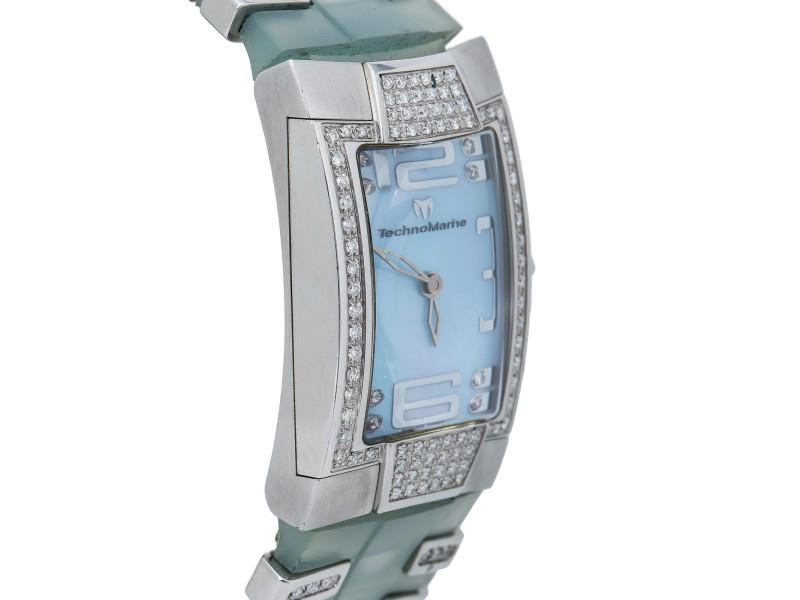 TechnoMarine Sport DXSL 1.0CT Diamonds Stainless Steel Rubber Band Watch: TechnoMarine Sport DXSL 1.0CT Diamonds Stainless Steel Rubber Band Watch Product Code: 203139974925-E Brand: TechnoMarine Condition: Pre-Owned Model: Dxsl Details: Item Specifics: Band Color: Green Ba