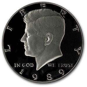 1989-S Kennedy Half Dollar Gem Proof: 1989-S Kennedy Half Dollar Gem Proof Product ID: 6107 Year: 1989 Grade: Proof Grade Service: None Denomination: 50 Cents Mint Mark: S - San Francisco Metal Content: 0 troy oz Pur