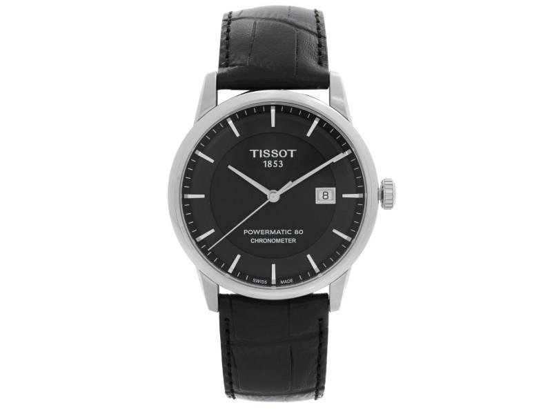 Tissot T Classic Steel Leather Black Automatic Watch
