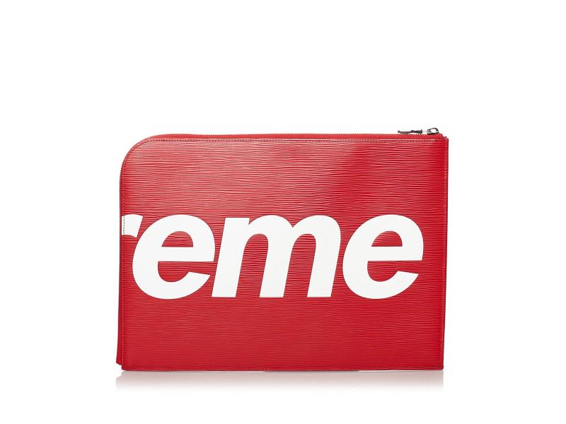 Louis Vuitton Epi Supreme Pochette Jour GM: Louis Vuitton Epi Supreme Pochette Jour GM Product Code: YB04QIEE8NT0QGRI Brand: Louis Vuitton Condition: Pre-Owned Final Sale: THIS ITEM IS FINAL SALE AND NOT RETURNABLE. The Supreme Pochette Jour GM