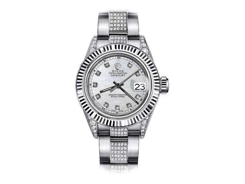 Rolex Diamond Datejust 26mm Womens Watch: Rolex Diamond Datejust 26mm Womens Watch Product Code: 1590-E21A8 Brand: Rolex Condition: Pre-Owned Model: Datejust Reference: 69160 Rolex Diamond Datejust 26mm Womens Watch Features: Bra