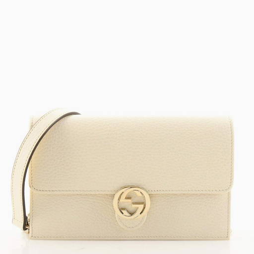 Gucci Interlocking Top Handle Bag (Outlet) Leather Small Pink