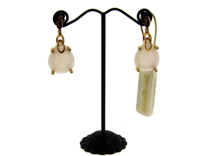 Chimento Diamond & Rose Quartz Large Earrings In 18k Rose Gold.: Chimento Diamond & Rose Quartz Large Earrings In 18k Rose Gold. Product Code: 333366795094-E Brand: Chimento Condition: Never Worn Metal: Rose Gold Stone: Diamond Model: 333366795094-E De