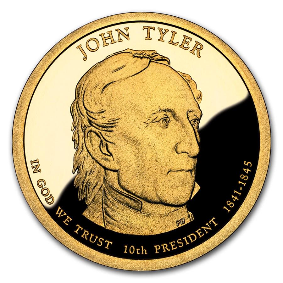 2009-S John Tyler Presidential Dollar Proof: 2009-S John Tyler Presidential Dollar Proof Product ID: 53759 Year: 2009 Grade: Proof Grade Service: None Denomination: $1.00 Mint Mark: S - San Francisco Metal Content: 0 troy oz