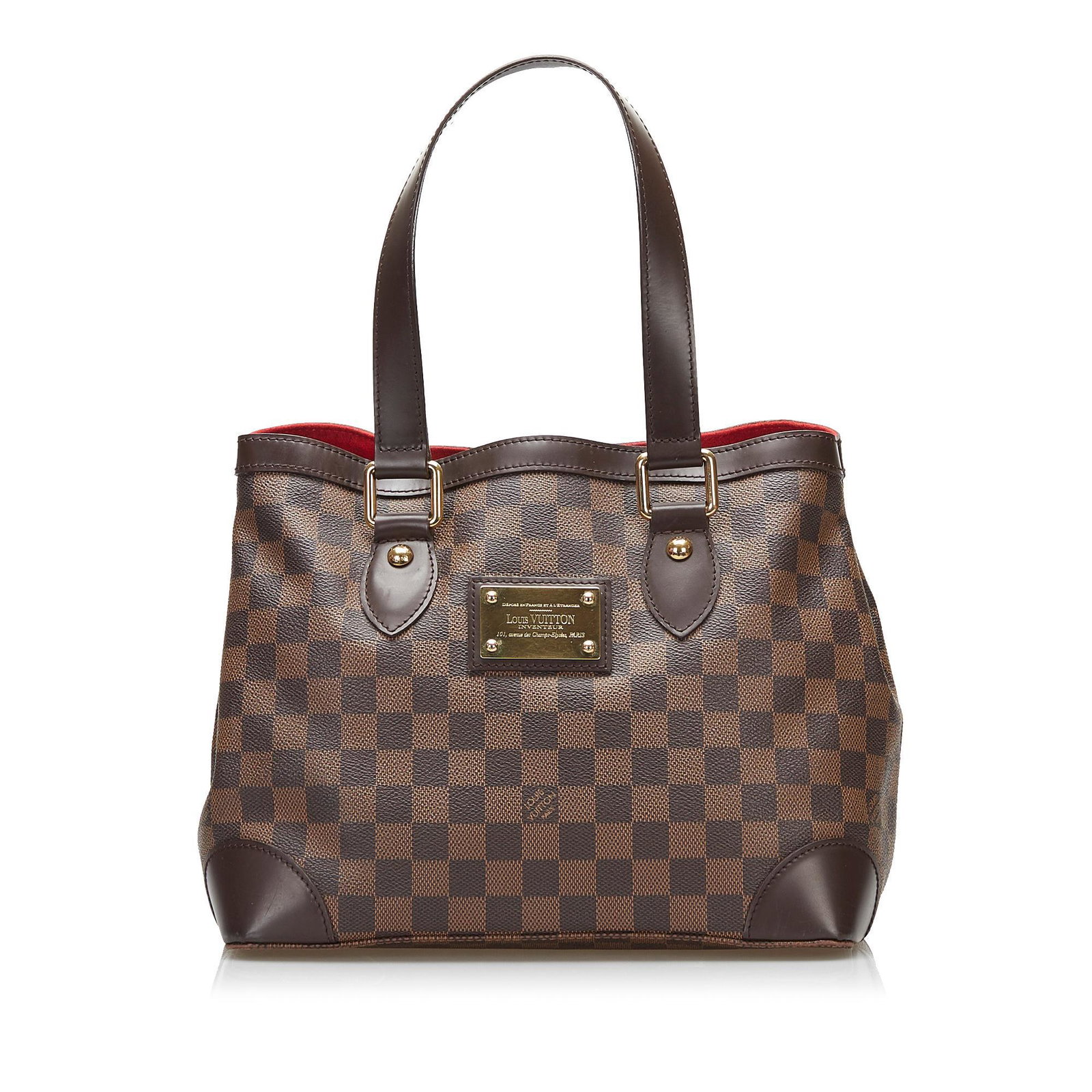 Louis Vuitton Damier Ebene Hampstead PM: Louis Vuitton Damier Ebene Hampstead PM Condition Quality: Fair Color: Brown Height: 9.25 in. Length: 11.5 in. Material: Coated Canvas Width: 6.75 in. Item Condition: Pre Owned S