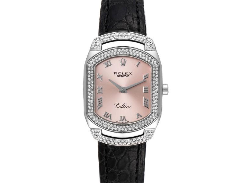 Rolex Cellini Cellissima White Gold 222 Diamonds Ladies Watch