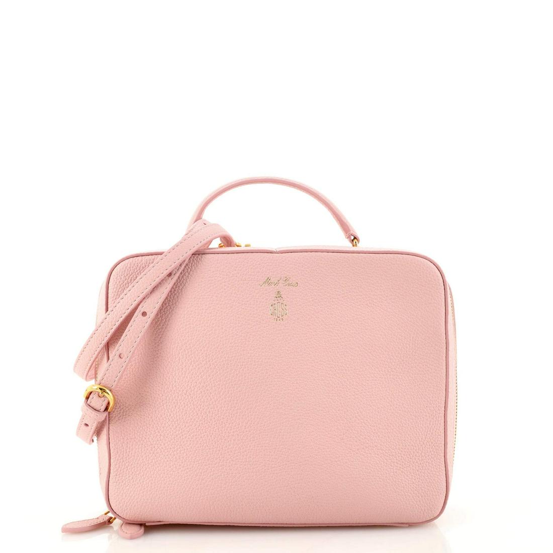 Mark Cross Madison Crossbody Bag Leather: Mark Cross Madison Crossbody Bag Leather Exterior Color: Pink Interior Color: Red Exterior Material: Leather Interior Material: Fabric Hardware Color: Gold Accessories: No Accessories Ite